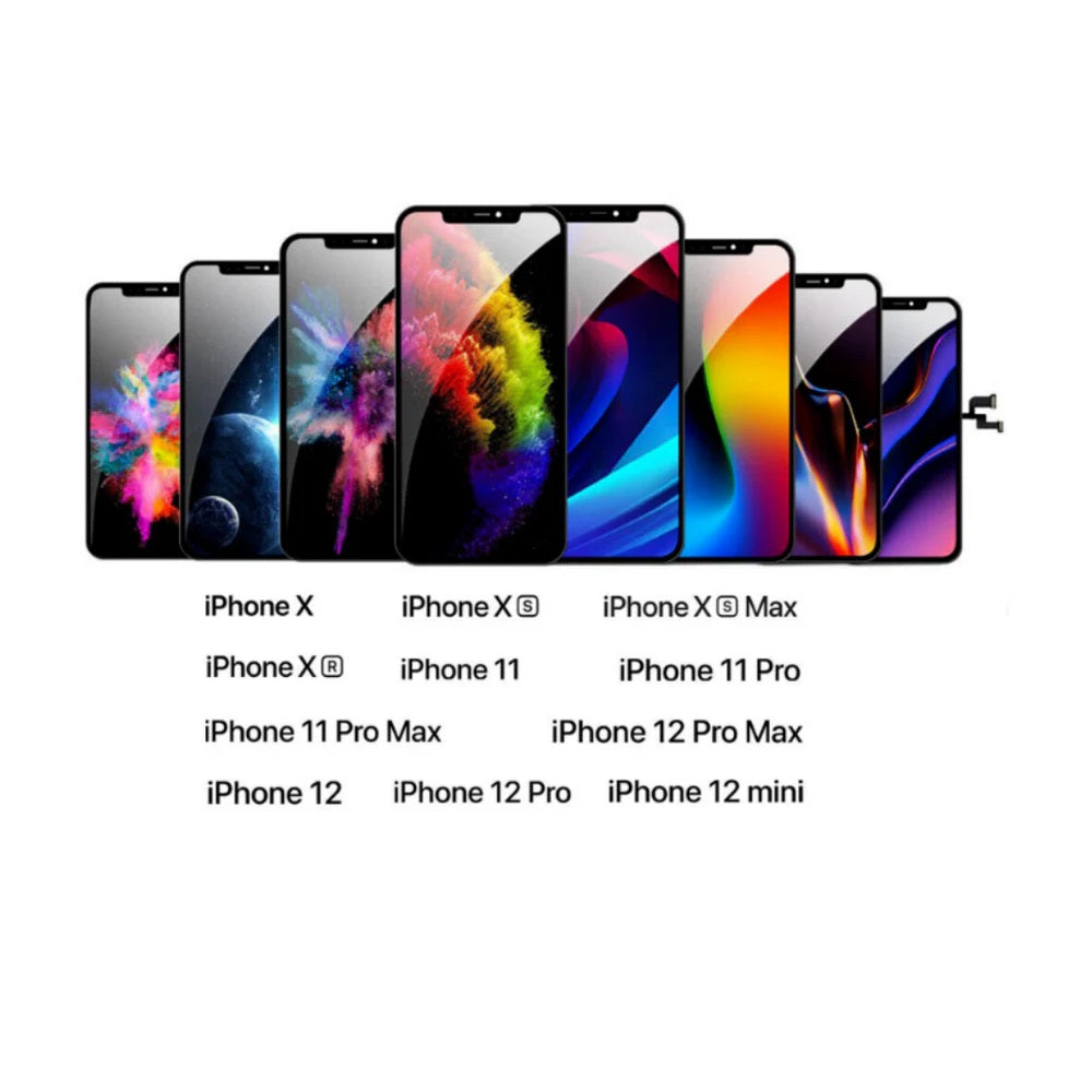 iPhone X XR XS Max 11 12 13 14 Pro Max Screen Replacement LCD 3D Touch Digitizer