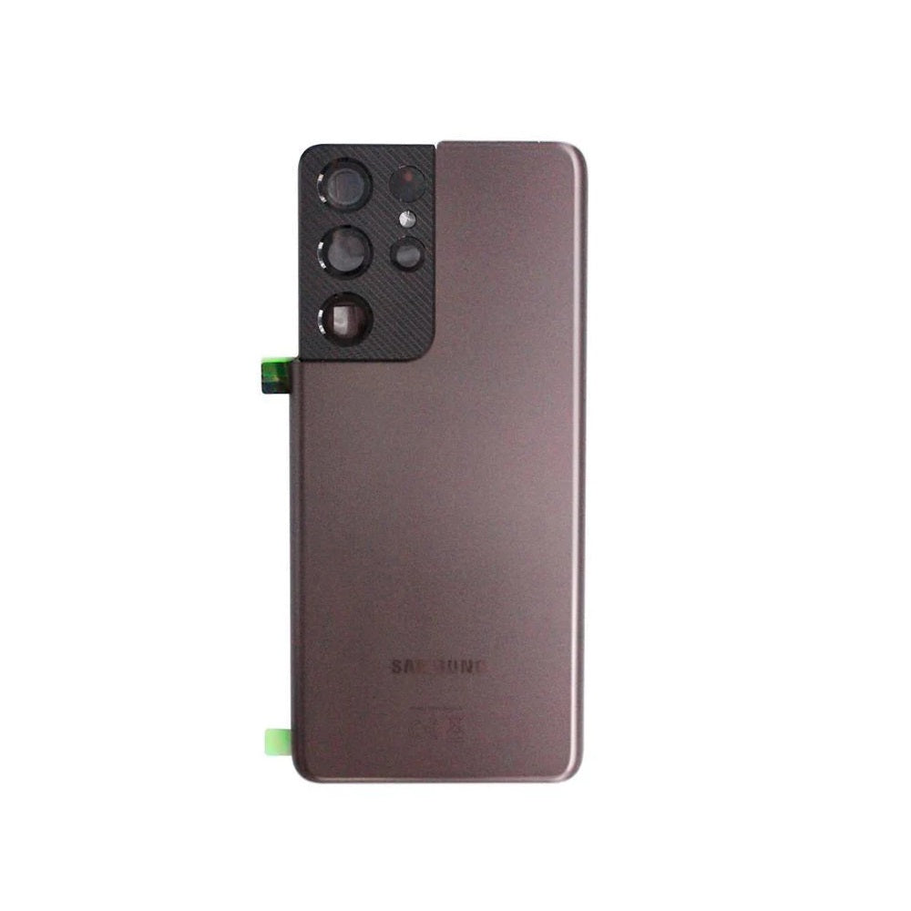 For Samsung Galaxy S21 Ultra 5G G998 Replacement Battery Cover (Phantom Brown) E-Tech61