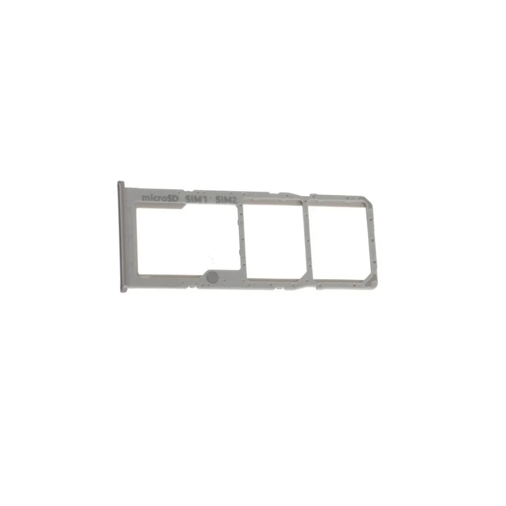 For Samsung A51 / A71 Replacement SIM / SD Card Tray (White/ Silver) E-Tech61