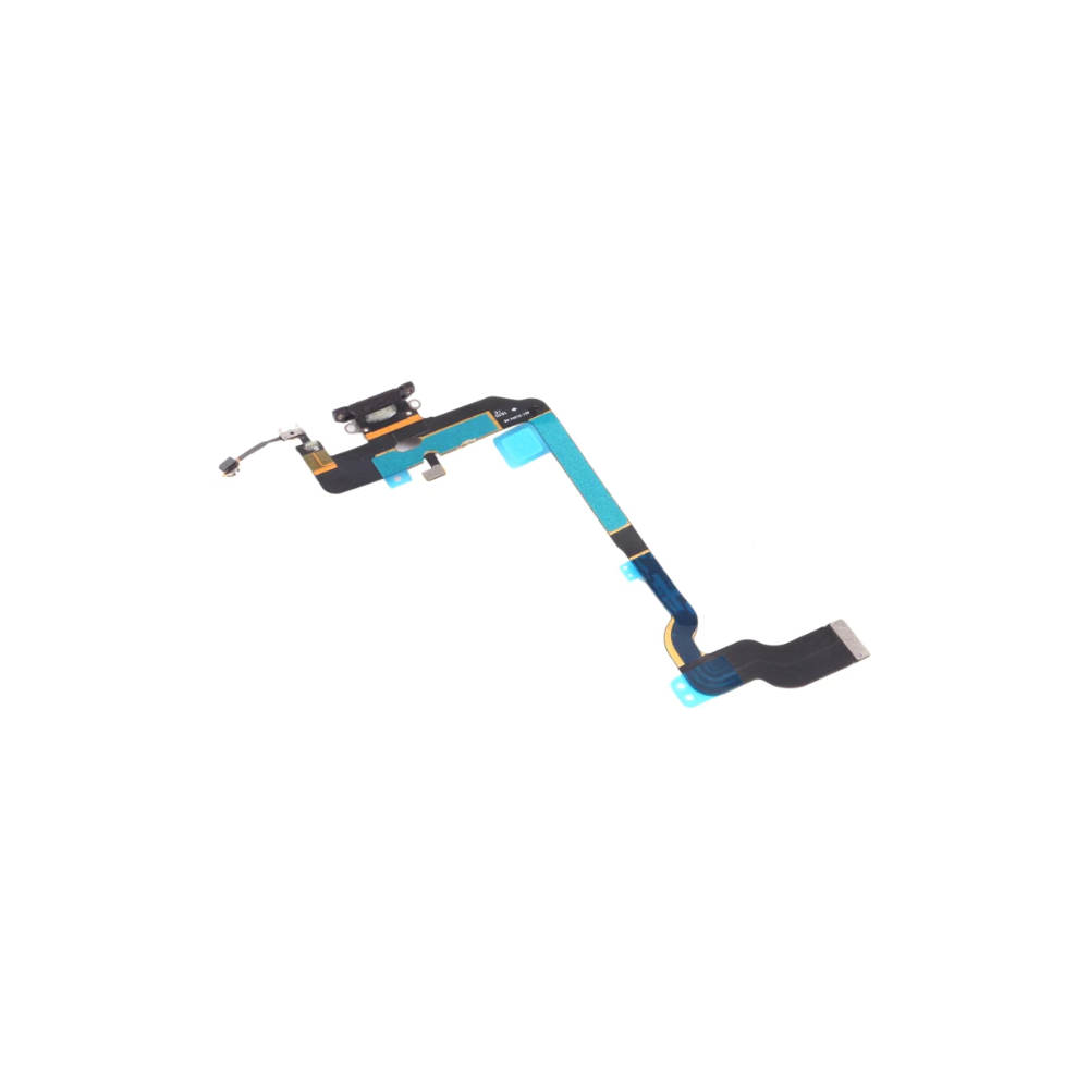For Apple iPhone XS Replacement Charging Port & Microphone Flex - Black (AM) E-Tech61