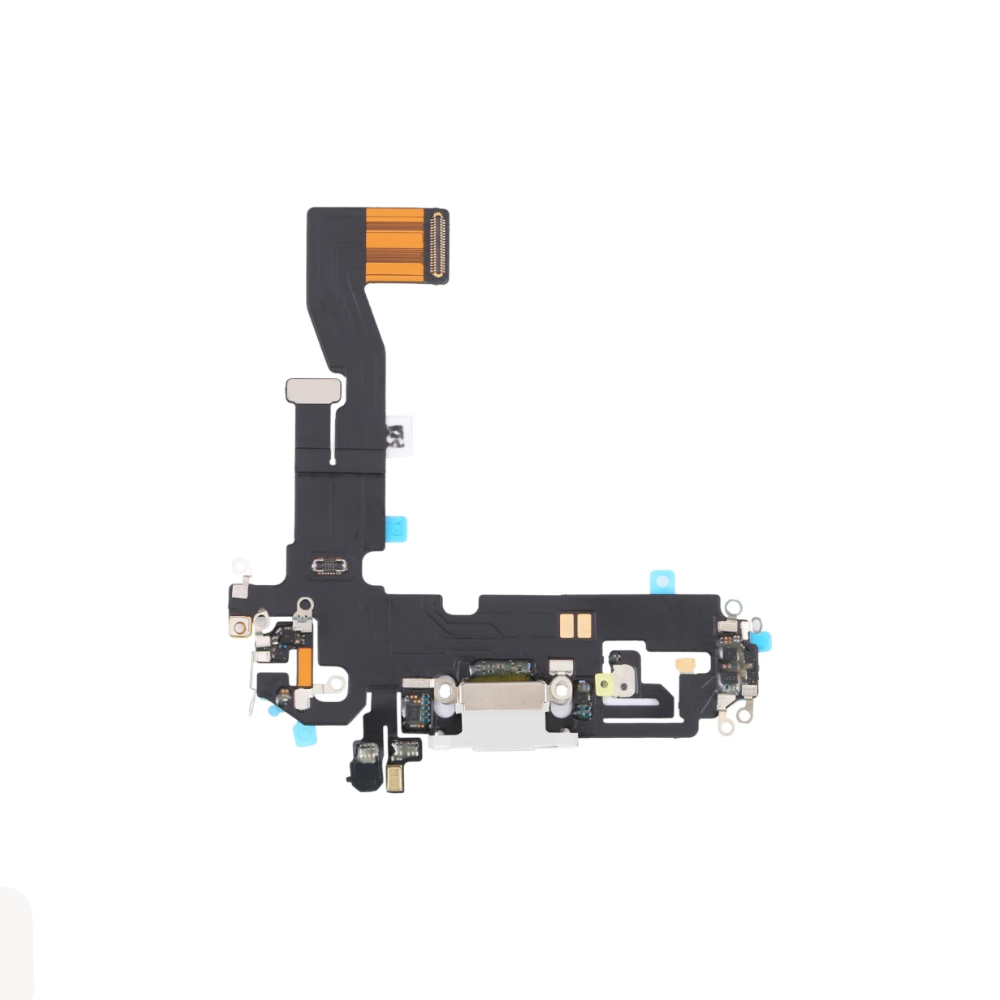 For Apple iPhone 12 / 12 Pro Replacement Charging Port Flex (White) E-Tech61