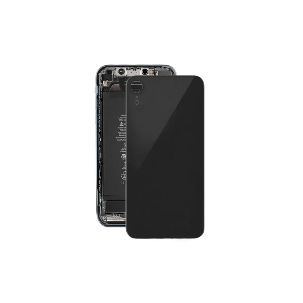 For Apple iPhone XR Replacement Back Glass (Black) E-Tech61