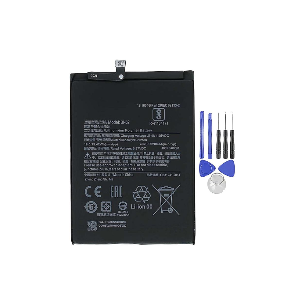Xiaomi Redmi Note 9 Pro Battery Replacement High Capacity Li-ion | E-Tech61