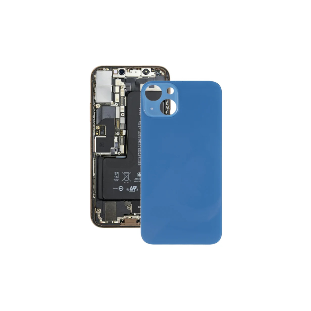 For Apple iPhone 13 Mini Replacement Back Glass (Blue) E-Tech61