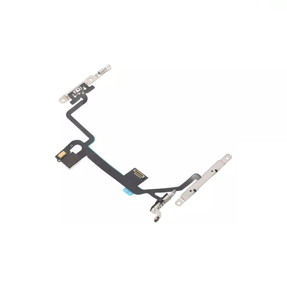 For iPhone 8 /SE2 ON OFF Power & Volume Button Flex Cable With Metal Bracket