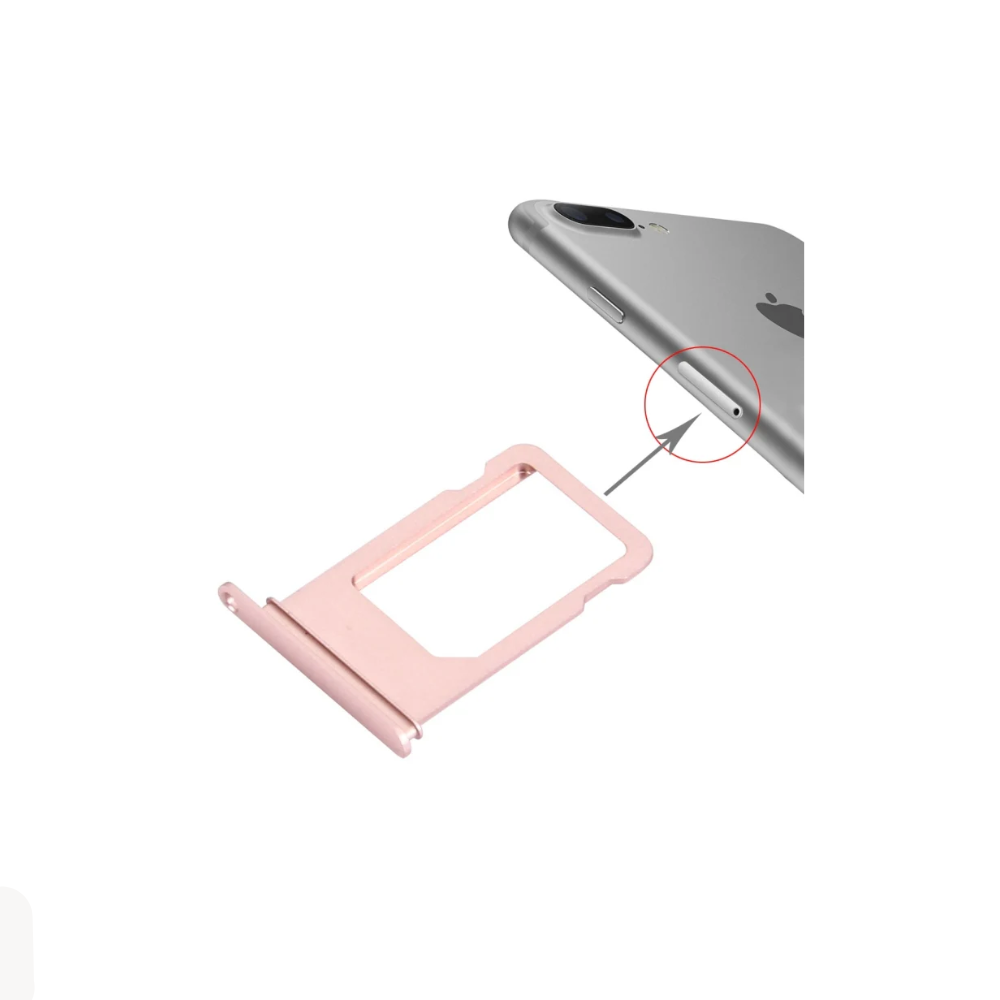 For Apple iPhone 7 Plus Replacement Sim Card Tray - Rose Gold E-Tech61