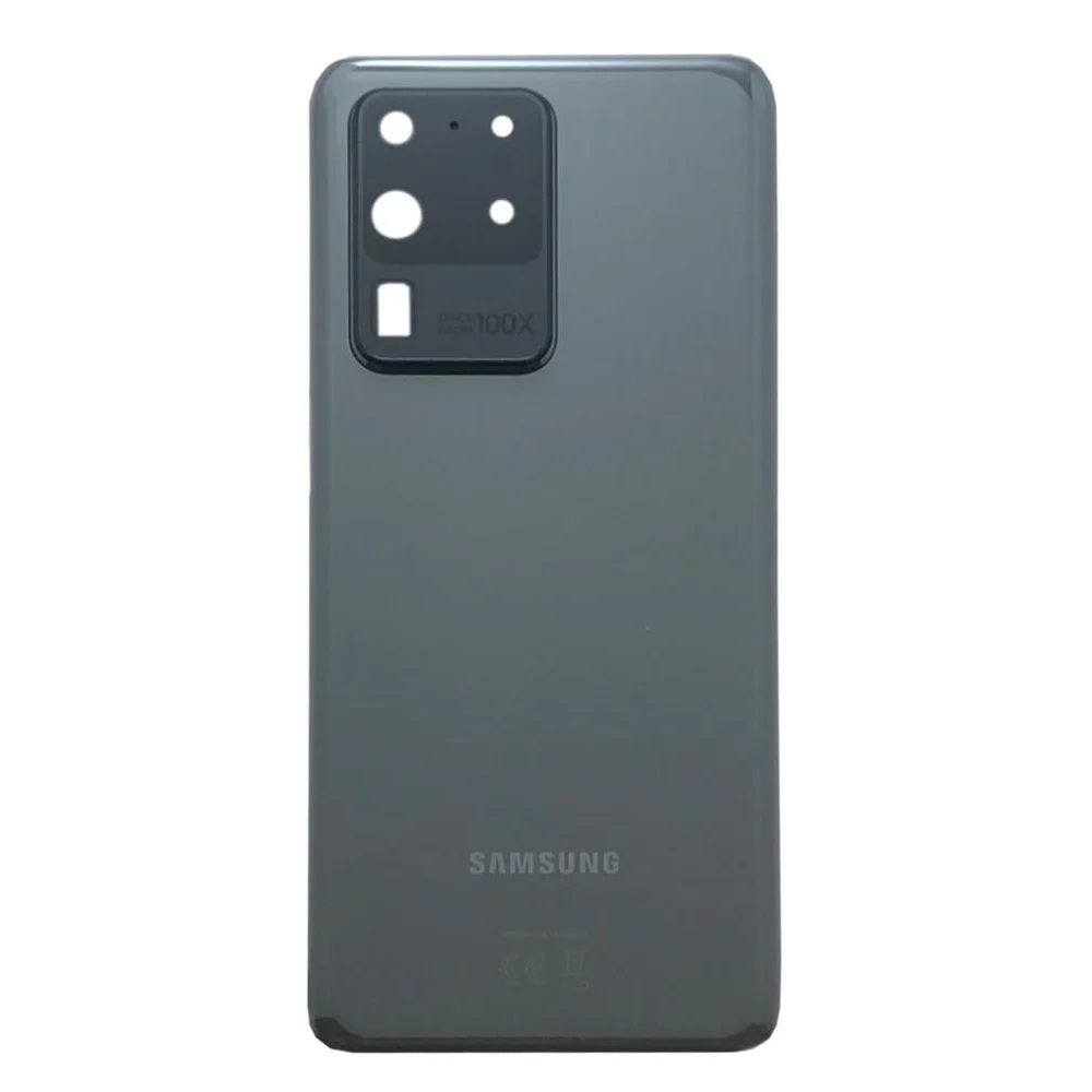 For Samsung Galaxy S20 Ultra Replacement Rear Battery Cover Including Lens with Adhesive (Cosmic Grey) E-Tech61