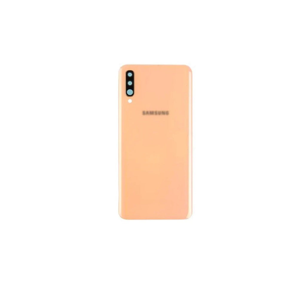 For Samsung Galaxy A70 A705 Replacement Rear Battery Cover with Adhesive (Coral) E-Tech61