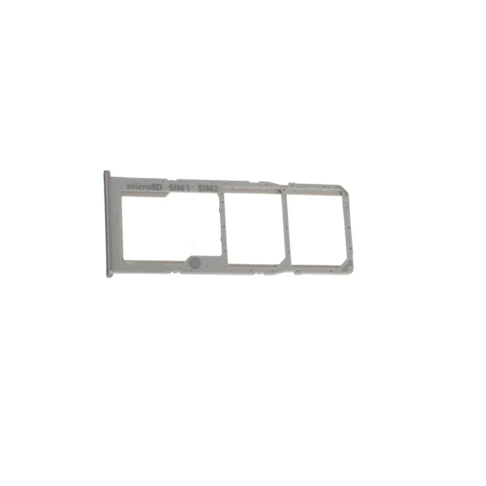 For Samsung A51 / A71 Replacement SIM / SD Card Tray (White/ Silver) E-Tech61