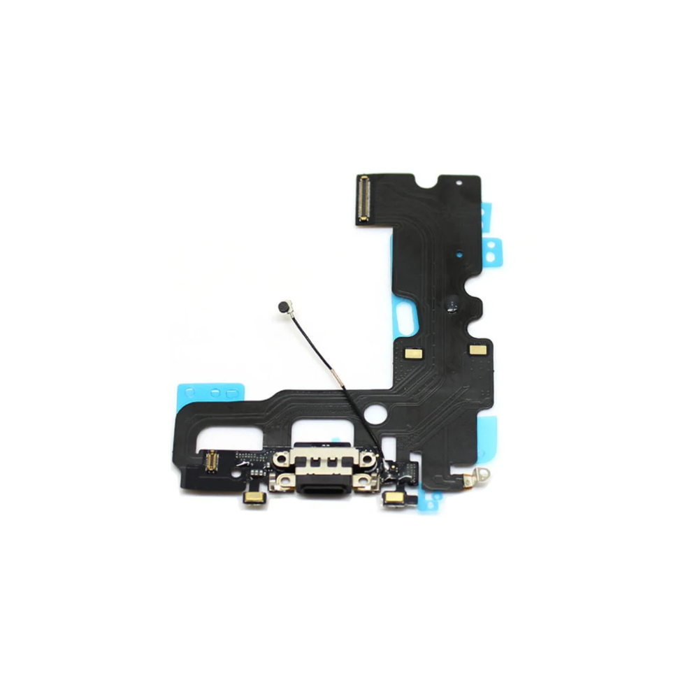 For Apple iPhone 7 Replacement Charging Port, Antenna & Microphone Flex - Black (AM) E-Tech61