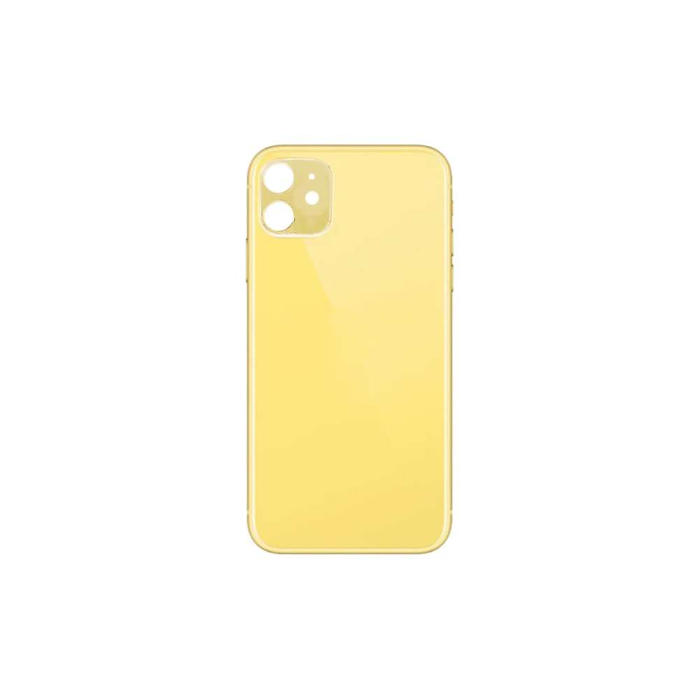 For Apple iPhone 11 Replacement Back Glass (Yellow) E-Tech61.