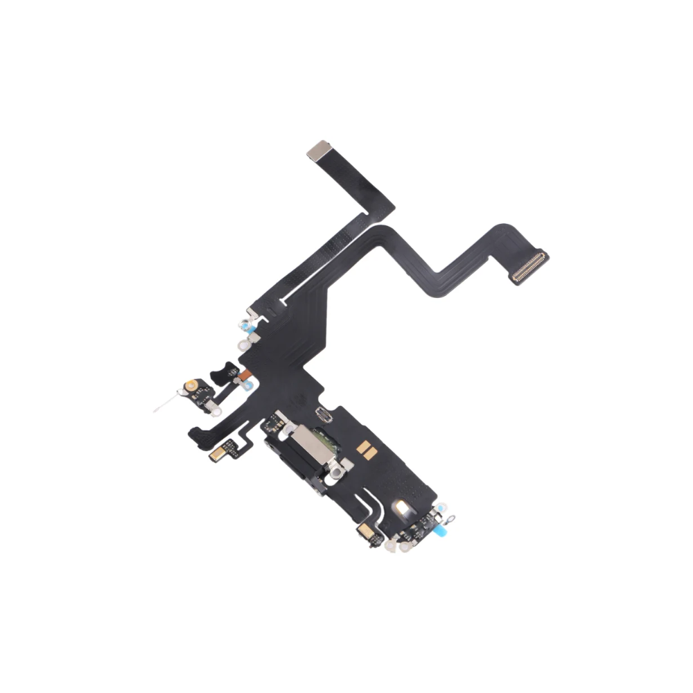 iPhone 14 Pro Black Charging Port Flex Microphone Cable Original With IC