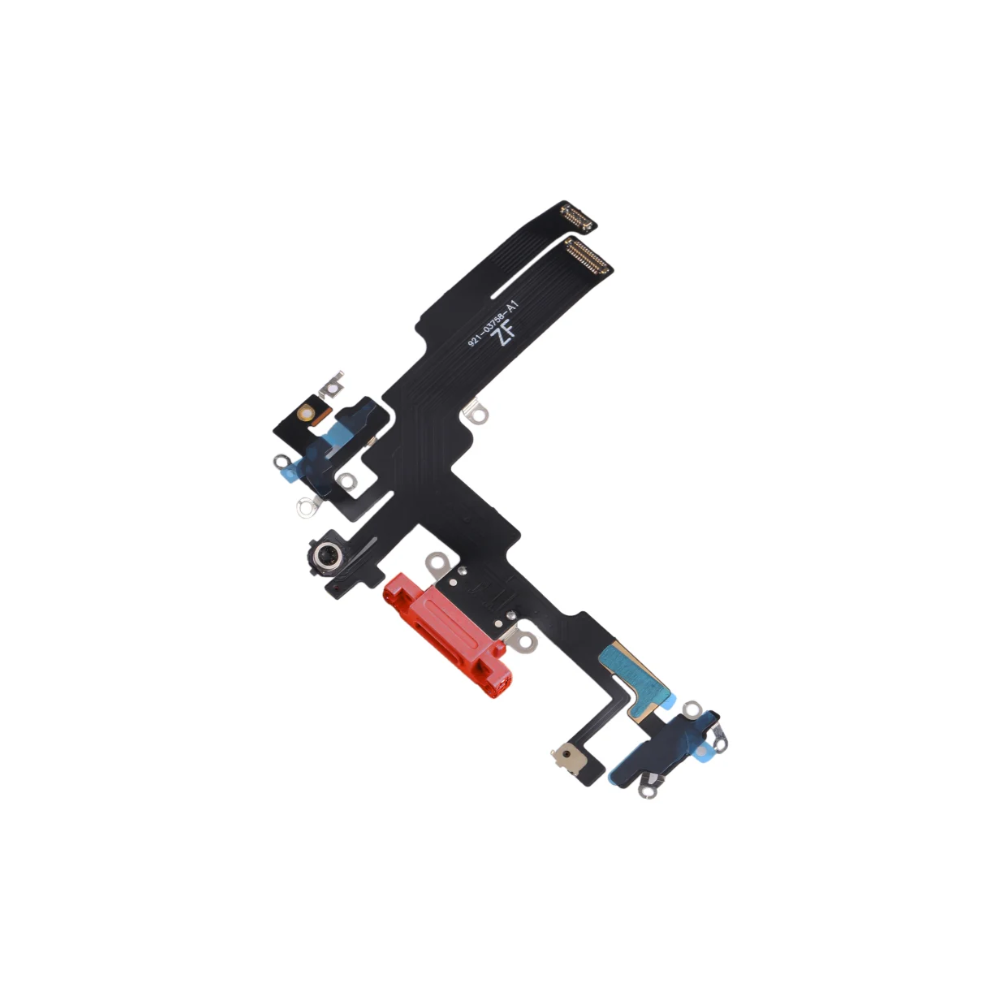 iPhone 14 Red Charging Port Flex Microphone Cable Original With IC