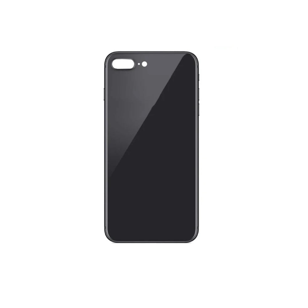 For Apple iPhone 8 Plus Replacement Back Glass (Black) Without Lens E-Tech61