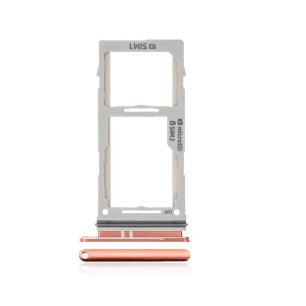 For Samsung Galaxy S10 / S10 Plus Replacement Dual Sim Card Tray (Flamingo Pink) E-Tech61