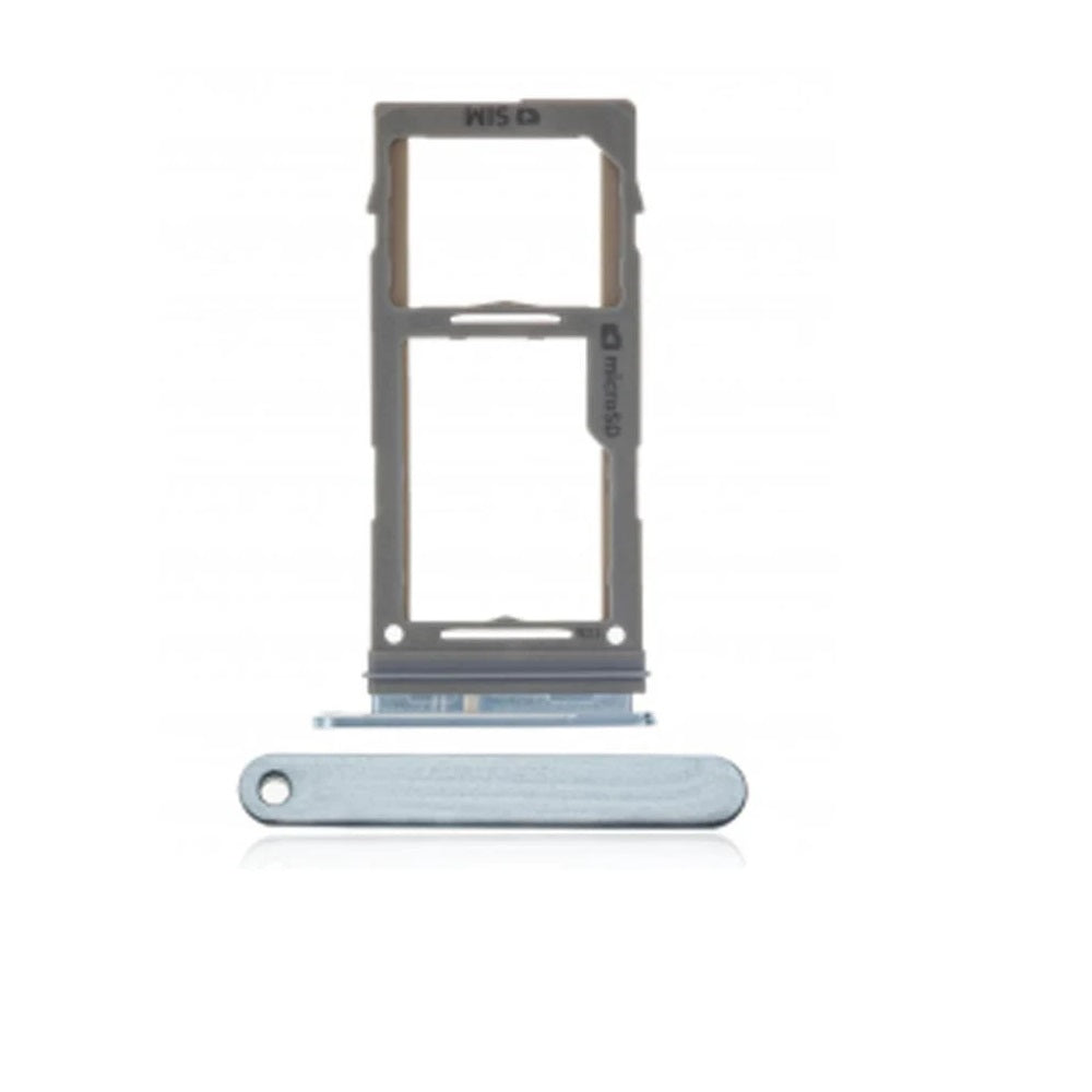 For Samsung Galaxy S10 / S10 Plus Replacement Dual Sim Card Tray (Prism Blue) E-Tech61