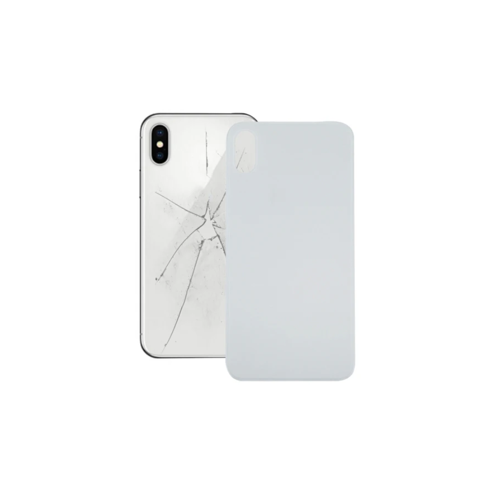 For Apple iPhone XS Max Replacement Back Glass (White) E-Tech61