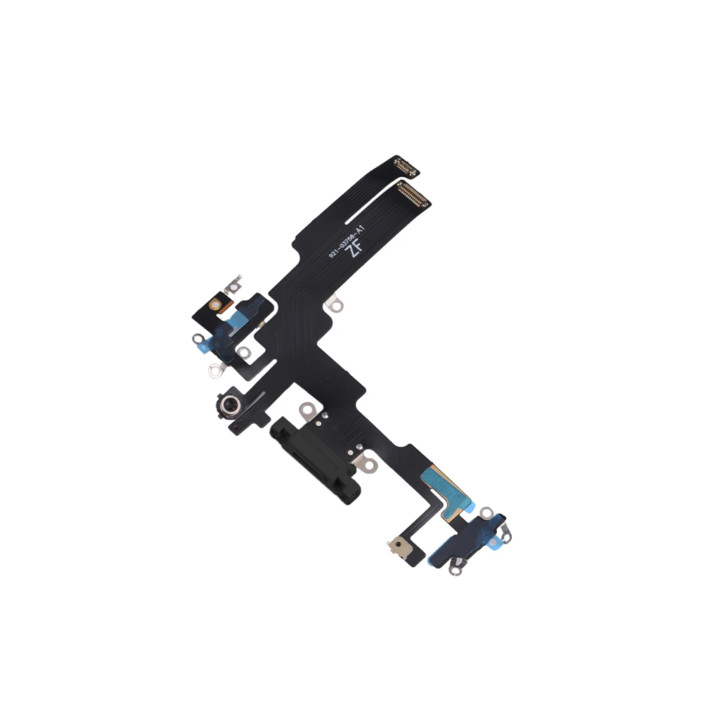 iPhone 14 Original Charging Port Flex Microphone Black / Midnight
