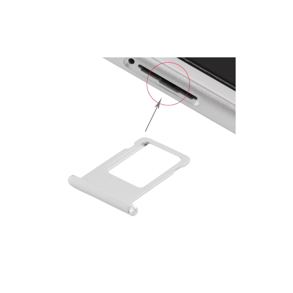 For Apple iPhone 6S Plus Replacement Sim Card Tray - Silver E-Tech61