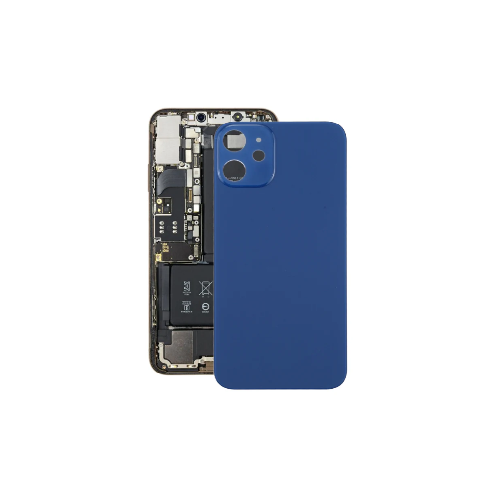 For Apple iPhone 12 Replacement Back Glass (Blue) E-Tech61.