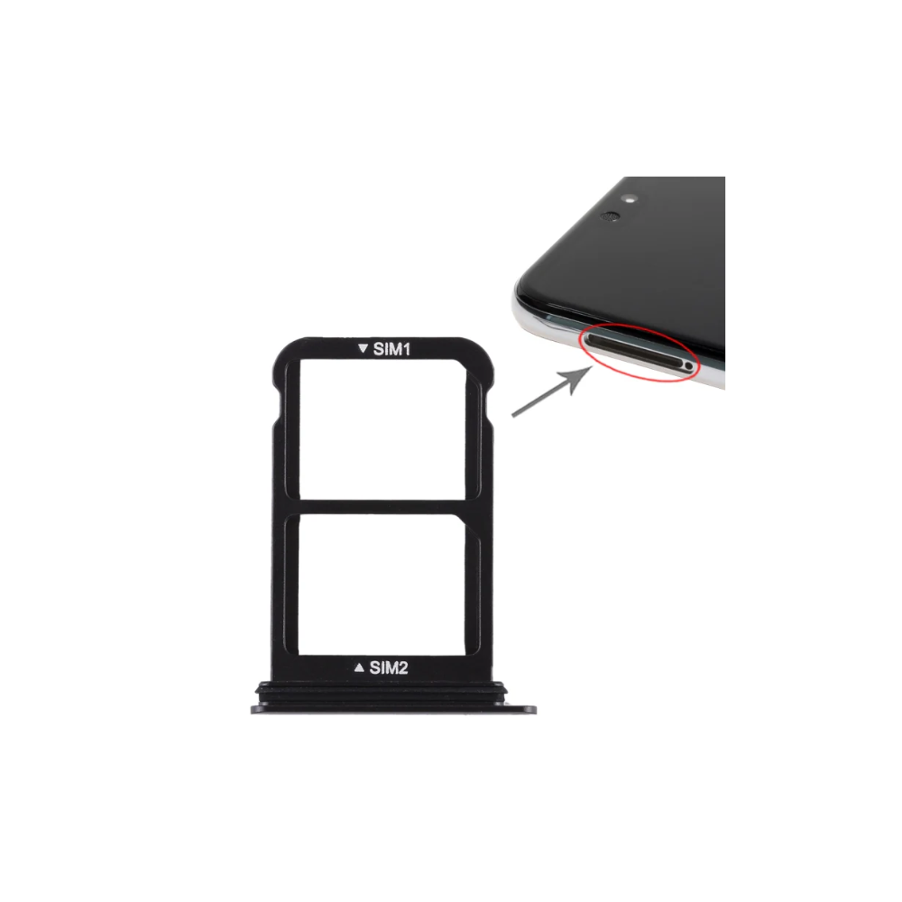 For Huawei P20 Replacement SIM Card Tray Holder (Black) E-Tech61
