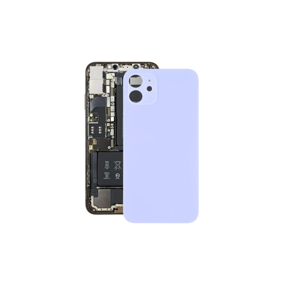 For Apple iPhone 12 Replacement Back Glass (Purple) E-Tech61