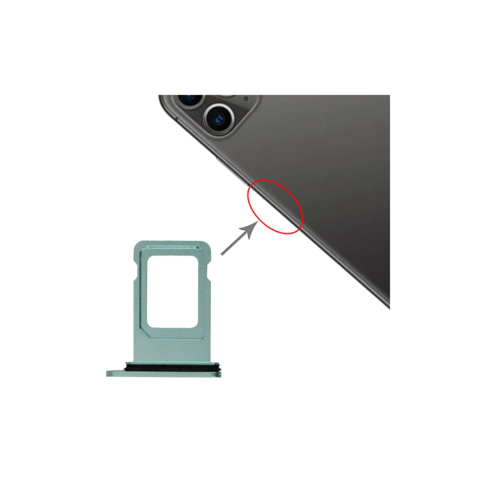 For Apple iPhone 11 Replacement SIM Card Tray (Green) E-Tech61