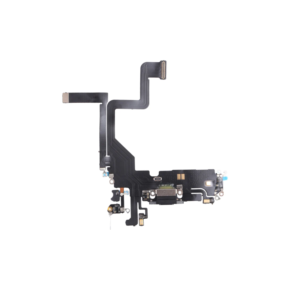 iPhone 14 Pro Black Charging Port Flex Microphone Cable Original With IC