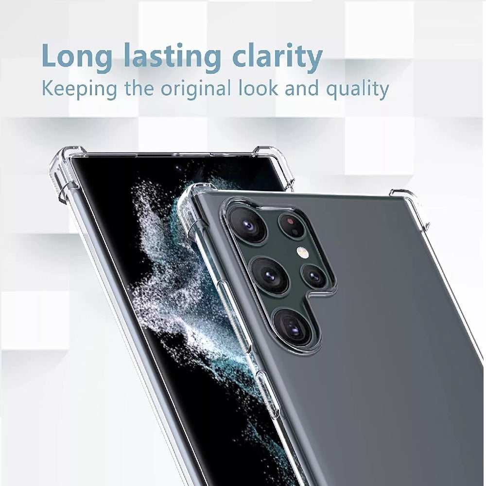 Case For Samsung S24 S23 Ultra S22 Plus S21 S20 Shockproof Silicone Bumper Gel