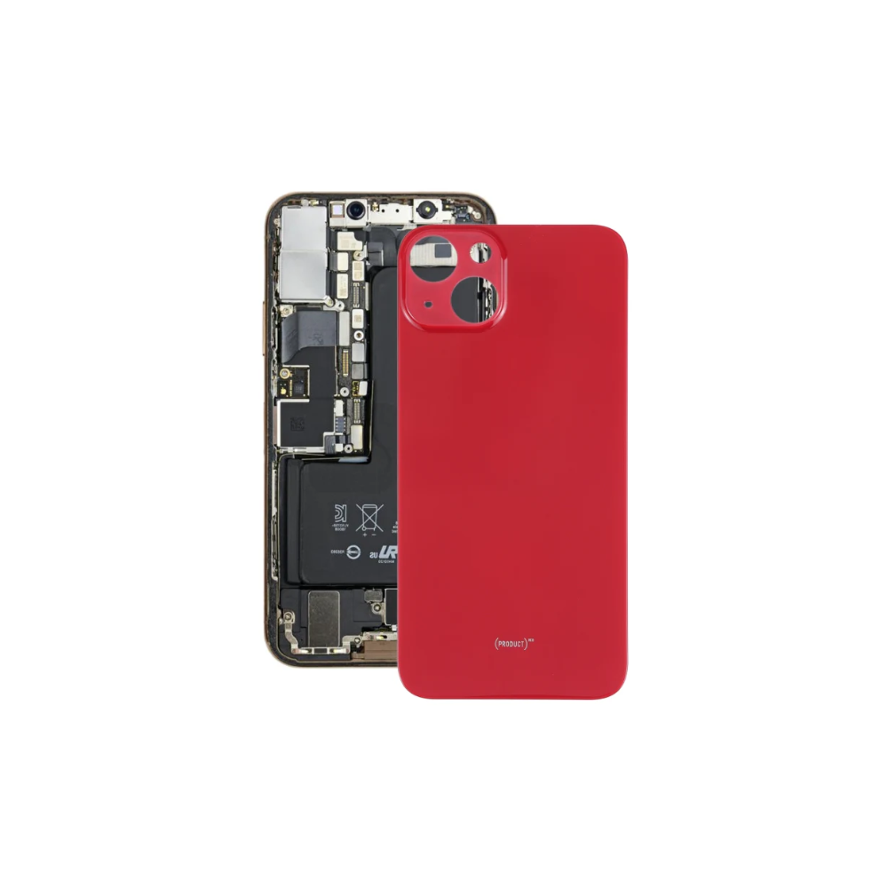 For Apple iPhone 13 Replacement Back Glass (Red) E-Tech61