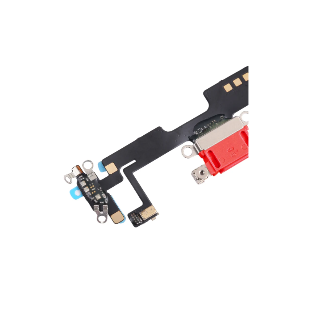 iPhone 14 Red Charging Port Flex Microphone Cable Original With IC