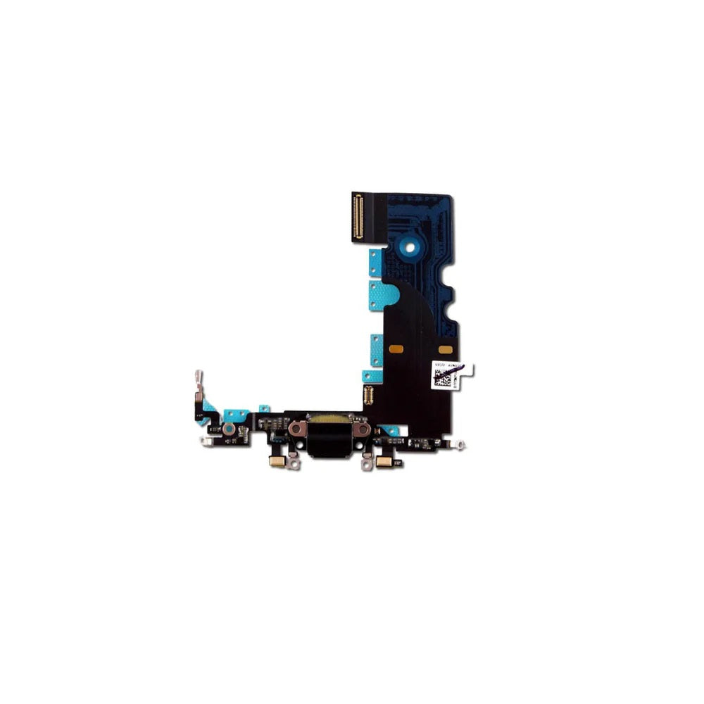 For Apple iPhone 8 / SE2 Replacement Charging Port, Antenna & Microphone Flex - Black (AM) E-Tech61