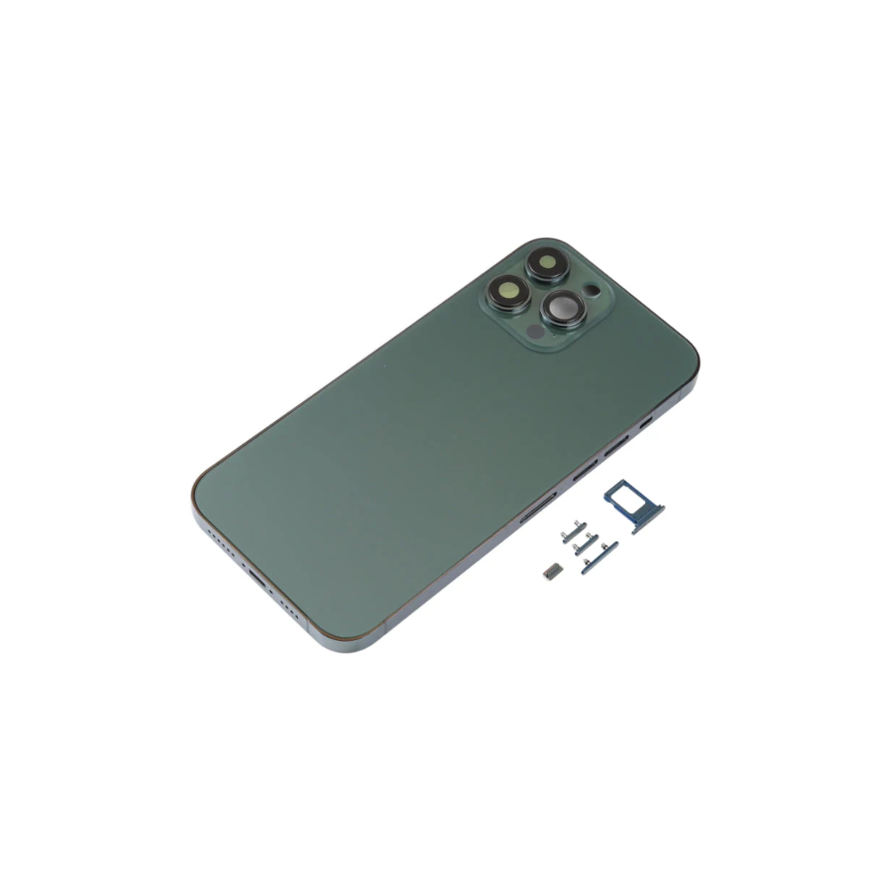 Back Housing Cover with SIM Card Tray & Side Keys & Camera Lens for iPhone 13 Pro Max(Green) E-Tech61