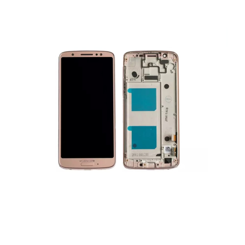 Motorola Moto G6 XT1925 Replacement LCD Touch Screen Digitizer Gold With Frame