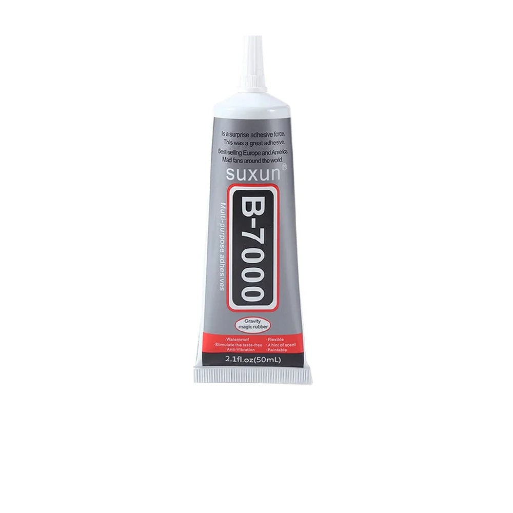 B-7000 Glue 50ml, Multipurpose High Grade Industrial B7000 Adhesive, Semi Fluid Transparent Glues Suitable for Phone Screen Repair,Wooden,Jewelery