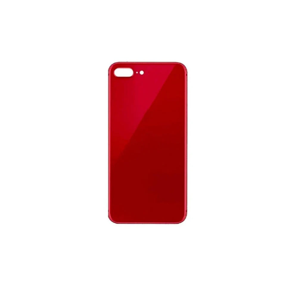 For Apple iPhone 8 Plus Replacement Back Glass (Red) Without Lens E-Tech61