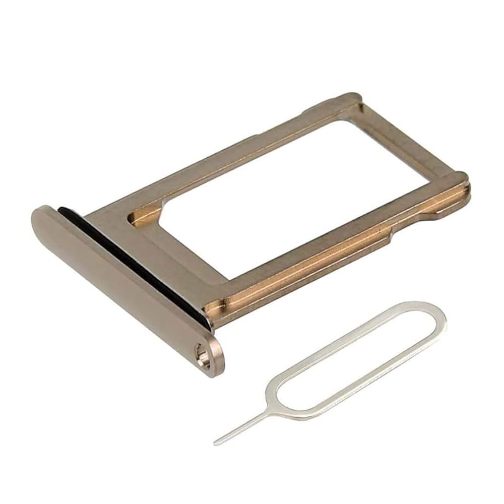 For Apple iPhone XS Replacement Sim Card Tray - Gold E-Tech61