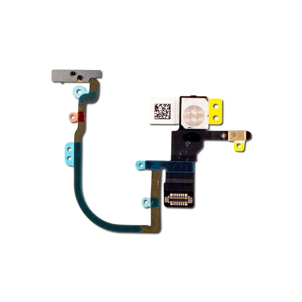 For Apple iPhone XS Max Replacement Power and Top Microphone Flex with Flash E-Tech61