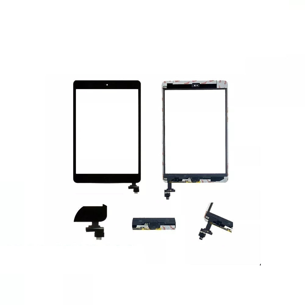 Black iPad Mini 1/2 Touch Glass Digitizer Screen Replacement +IC home button