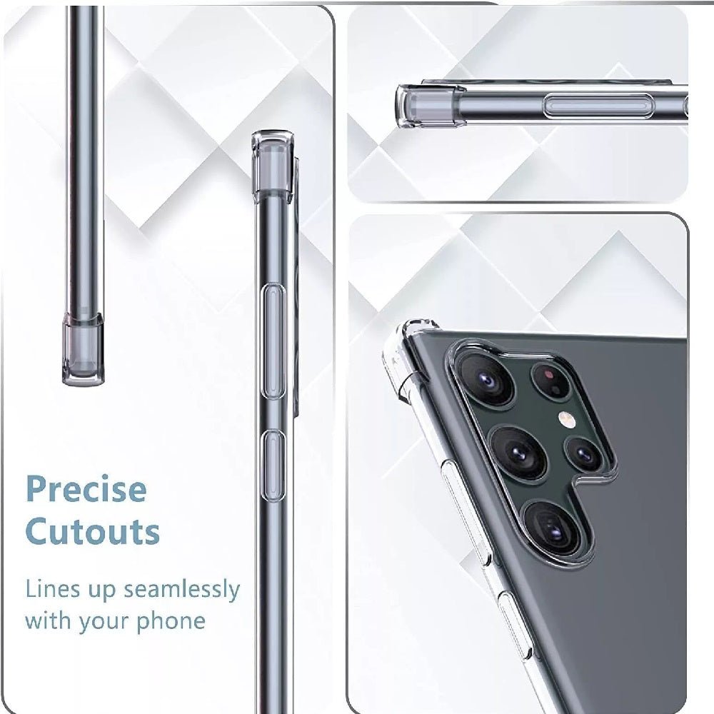 Case For Samsung S24 S23 Ultra S22 Plus S21 S20 Shockproof Silicone Bumper Gel