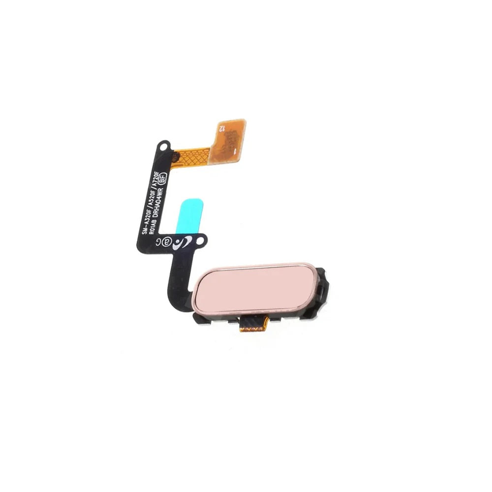 For Samsung A320 / A520 / A720 A3 A5 A7 2017 Replacement Home Button Flex (Pink) E-Tech61