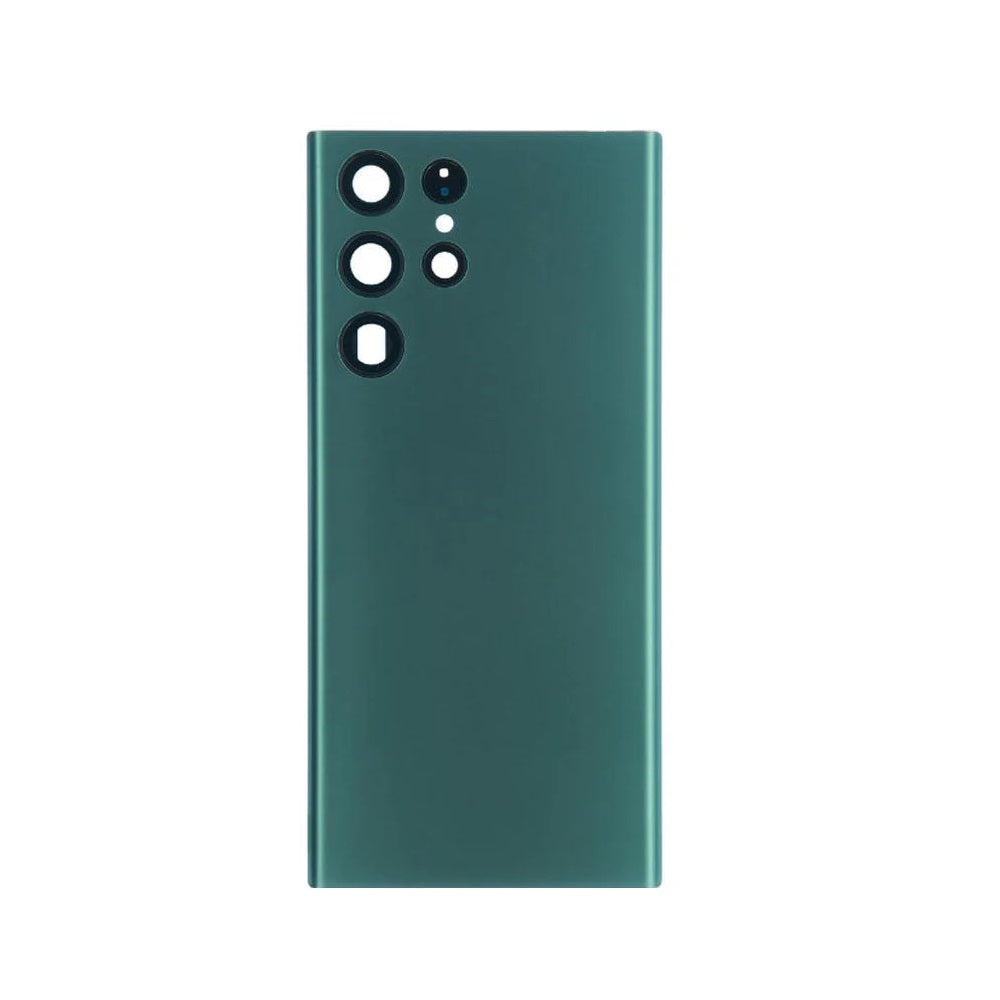 For Samsung Galaxy S22 Ultra Replacement Battery Cover With Lens (Green) E-Tech61