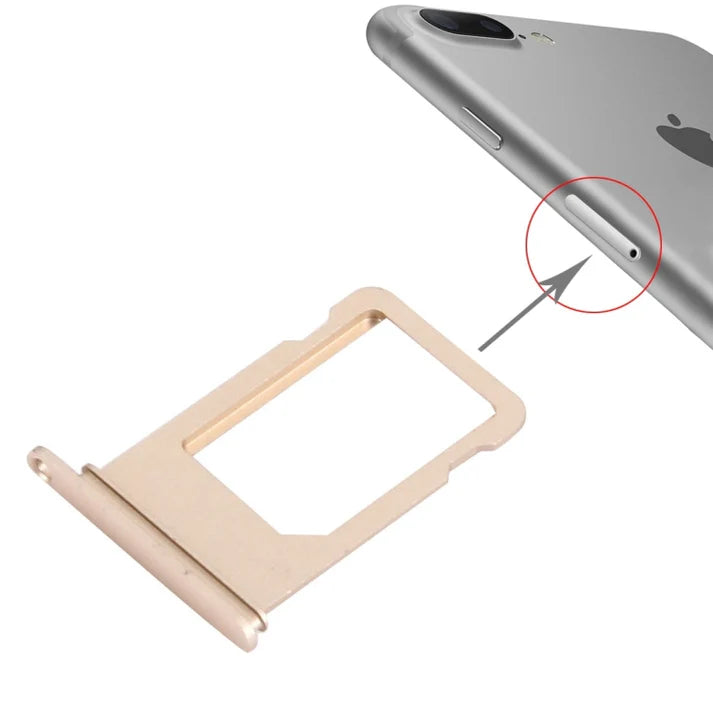 For Apple iPhone 7 Plus Replacement Sim Card Tray - Gold E-Tech61