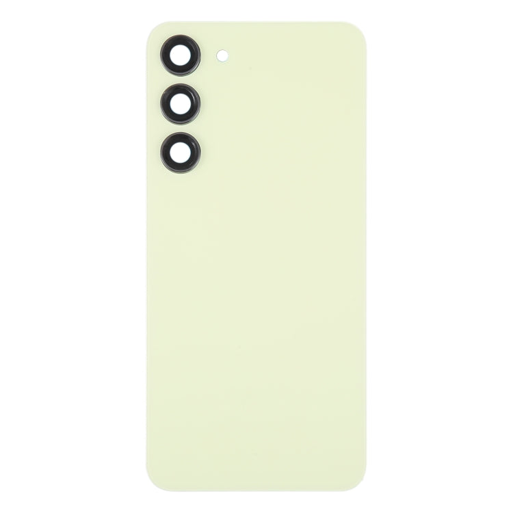 For Samsung Galaxy S23+ SM-S916B OEM Glass Battery Back Cover with Camera Lens Cover(Yellow)