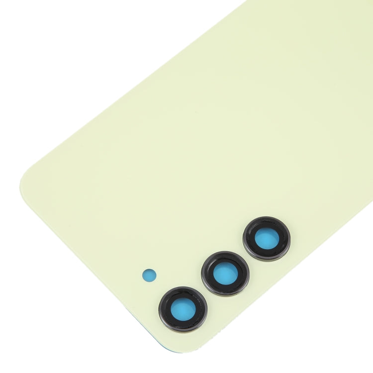 For Samsung Galaxy S23+ SM-S916B OEM Glass Battery Back Cover with Camera Lens Cover(Yellow)