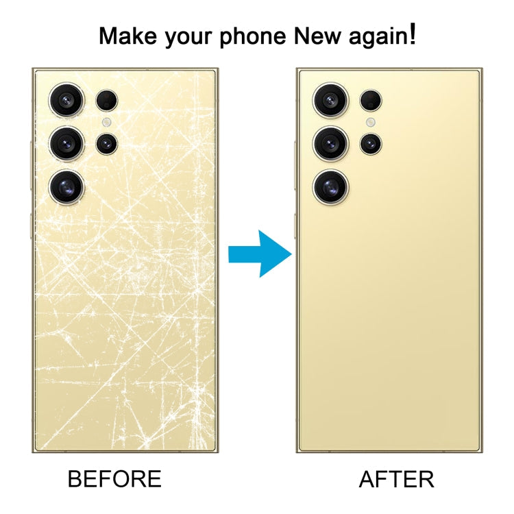 For Samsung Galaxy S24 Ultra SM-S928B OEM Battery Back Cover with Camera Lens Cover(Light Purple)