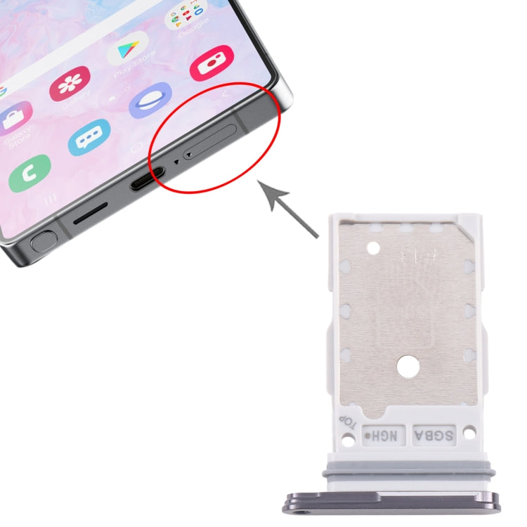 For Samsung Galaxy S25 / S25+ SM-S931/S936 Original SIM Card Tray + SIM Card Tray (Black)