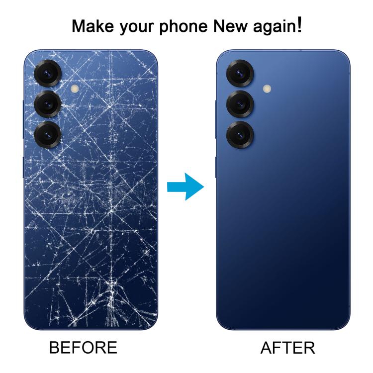 For Samsung Galaxy S25 SM-S931 OEM Battery Back Cover with Camera Lens Cover(Sea Blue)