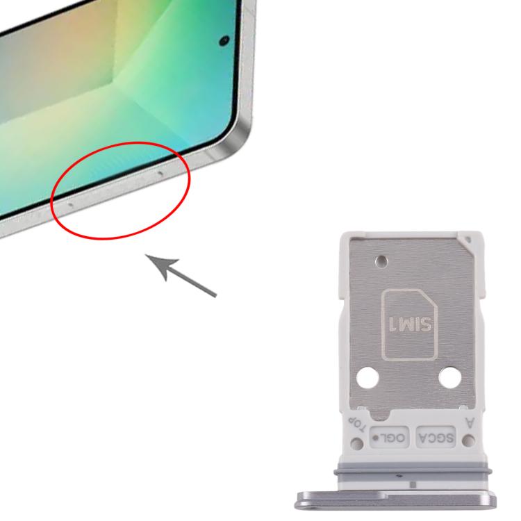 For Samsung Galaxy S25 FE SM-S731B Original SIM Card Tray + SIM Card Tray (Silver)