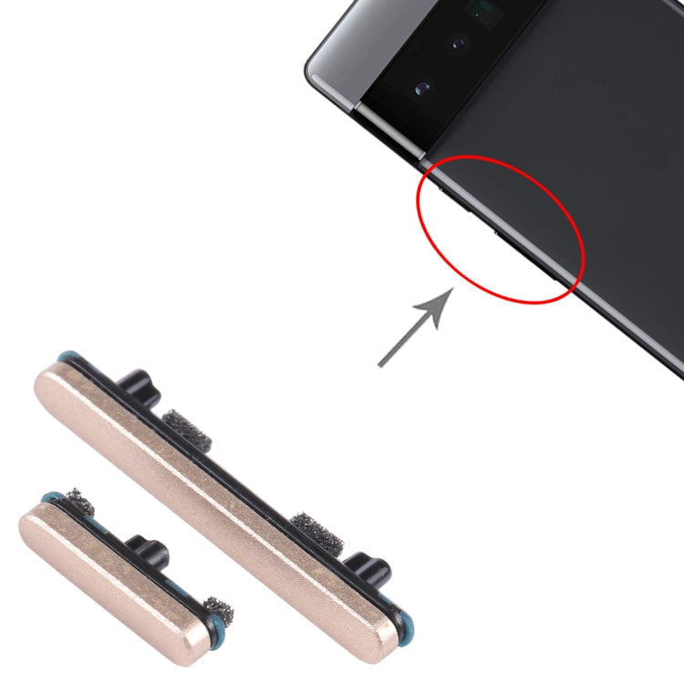 For Google Pixel 6 Pro Original Power Button + Volume Button Control Button (Gold)